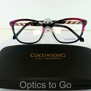 COCO SONG CV 202 (C:03) DARK TEAL / - GOOD FEELING  53-16-140 EYEGLASS FRAMES